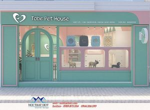 Thiết kế cửa hàng thú cưng 150m2