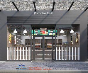 Thiết kế quán nước ép hoa quả