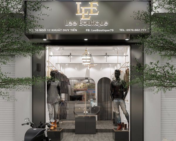 Thiết kế shop thời trang nam