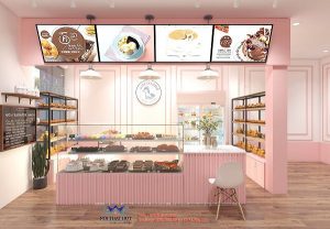 Thiết kế gian hàng bánh ngọt