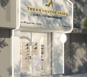 Thiết kế shop giày dép diện tích nhỏ