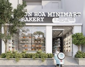 Thiết kế siêu thị đồ nhập khẩu 50m2