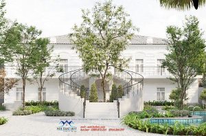 Thiết kế khuôn viên sân vườn biệt thự
