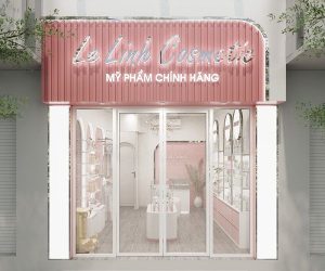 Thiết kế shop mỹ phẩm 20m2