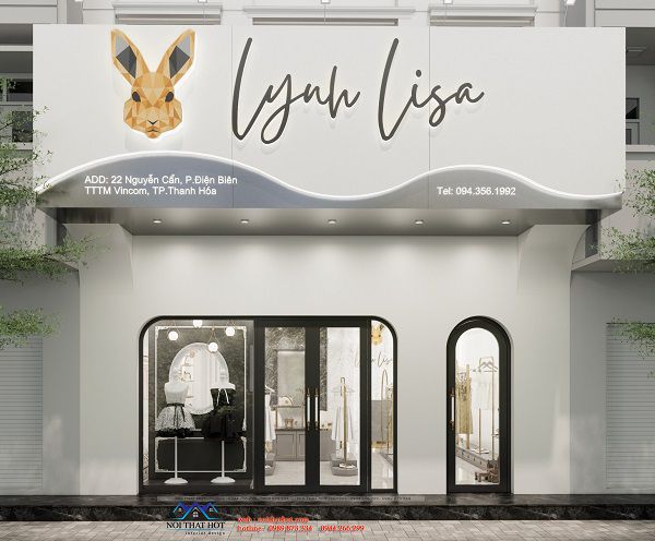 Thiết kế shop thời trang nữ 70m2