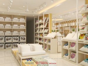 Thiết kế cửa hàng chăn ga và gia dụng