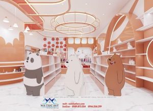 Thiết kế cửa hàng quà tặng phụ kiện 110m2