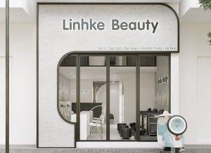 Thiết kế tiệm nail, mi kết hợp spa