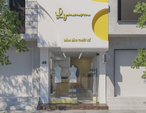 Thiết kế shop đầm bầu 25m2