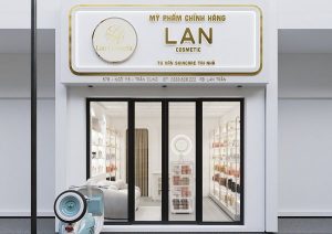 Thiết kế shop mỹ phẩm 20m2