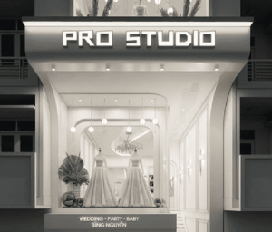 Thiết kế showroom và ảnh viện áo cưới
