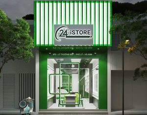 Thiết kế shop điện thoại 45m2