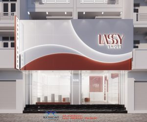 Thiết kế shop giày dép 70m2