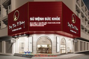 Thiết kế showroom trưng bày sản phẩm Đông Y 100m2