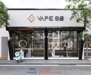 Thiết kế cửa hàng thuốc lá điện tử Hà Nội
