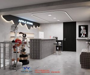 Thiết kế shop điện thoại 18m2