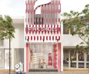 Thiết kế shop giày dép 18m2