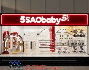 thiết kế shop mẹ và bé tại Hà Nội