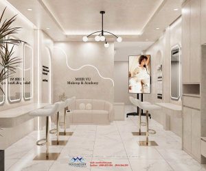 Thiết kế tiệm makeup 20m2