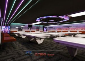 thiết kế quán bi a kiểu vũ trường