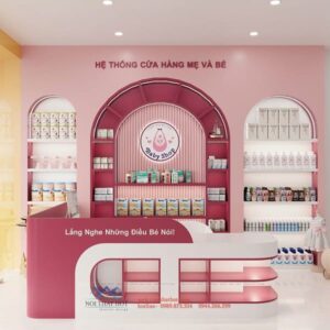 Thiết kế shop mẹ và bé 50m2