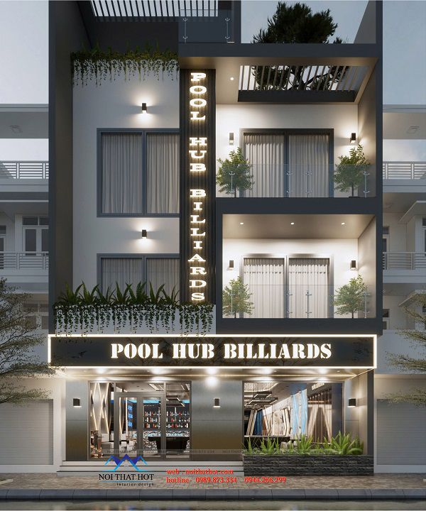 thiết kế quán bida móng cái