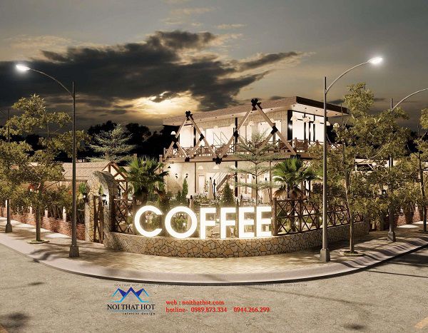 Thiết kế quán cafe sân vườn 400m2