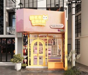 Thiết kế cửa hàng figure 25m2