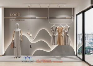 Phòng livestream quần áo túi xách