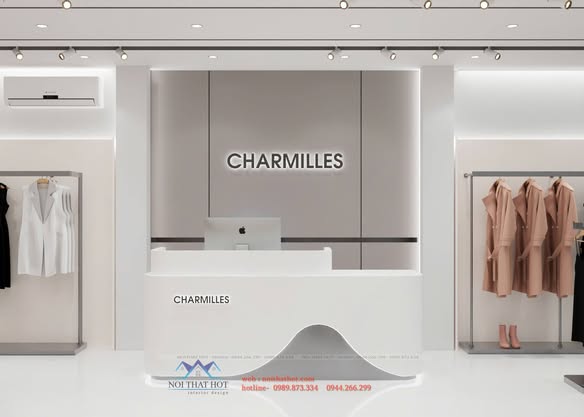 Thiết kế shop thời trang Charmilles