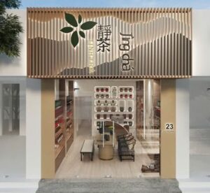 Thiết kế cửa hàng trà ô long