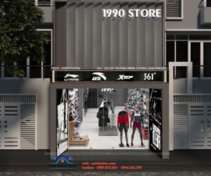 Thiết kế cửa hàng thể thao tại hải dương