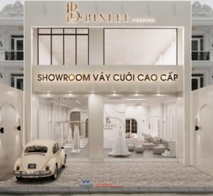 Thiết kế showroom áo cưới Binlee Wedding