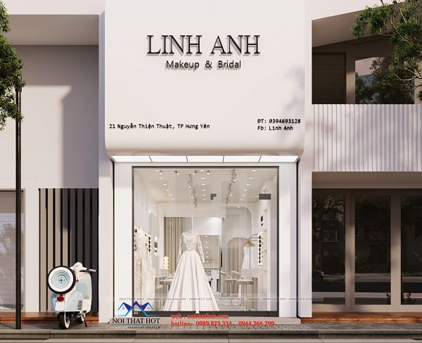 Thiết kế tiệm makeup Linh Anh