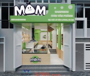 Thiết kế quán cơm văn phòng Mom