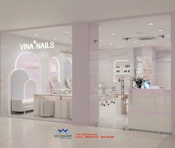 Thiết kế tiệm nail Vina Nail