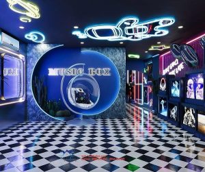 Thiết kế music box vũ trụ