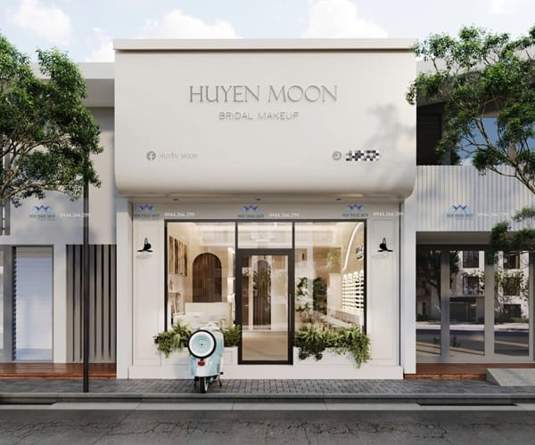Thiết kế tiệm makeup Huyền Moon