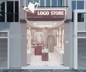 Thiết kế cửa hàng đồ trang sức nhỏ Thanh Trì